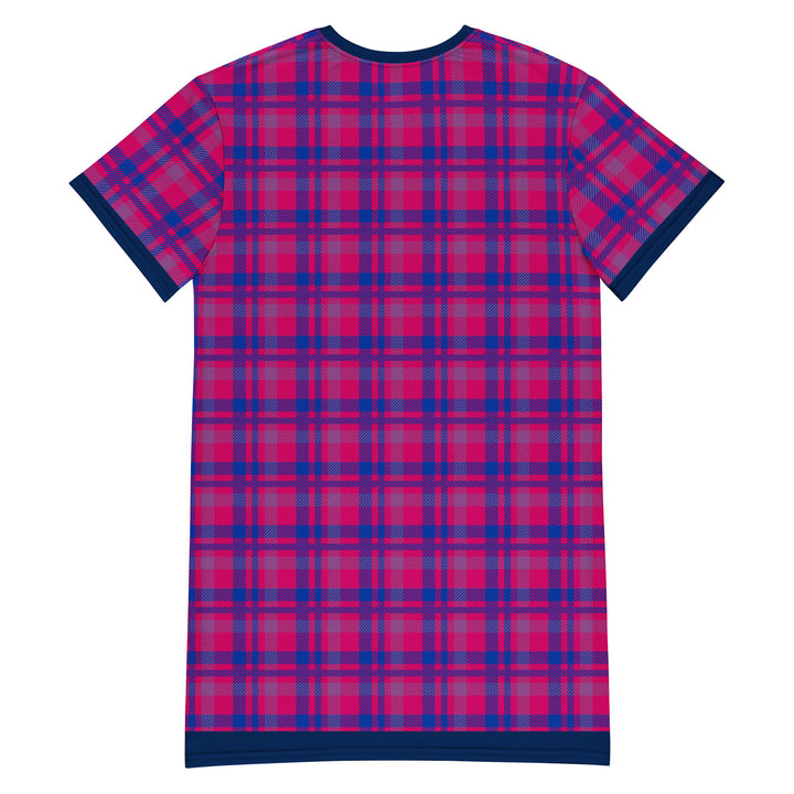 Bisexual Tartan T-shirt Dress Dresses The Rainbow Stores
