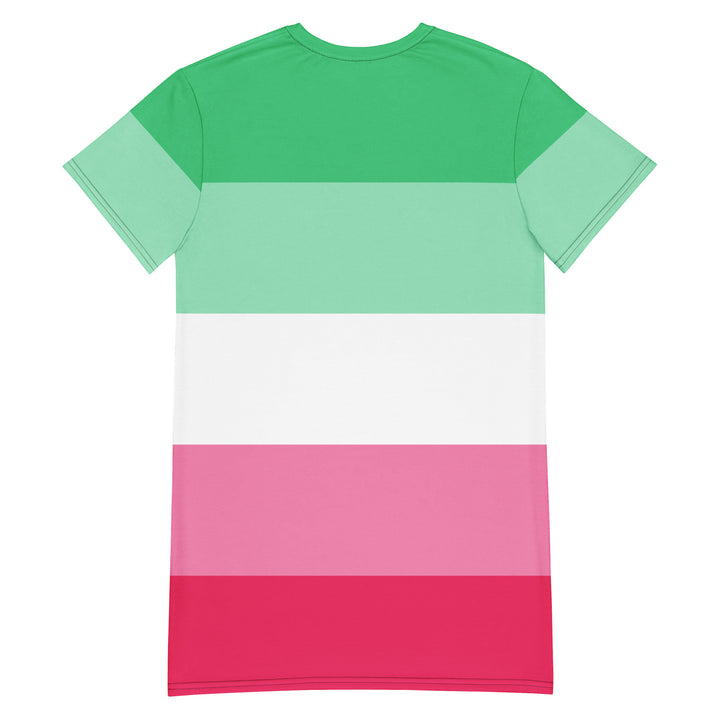 Abrosexual Pride Flag T-shirt Dress Dresses The Rainbow Stores
