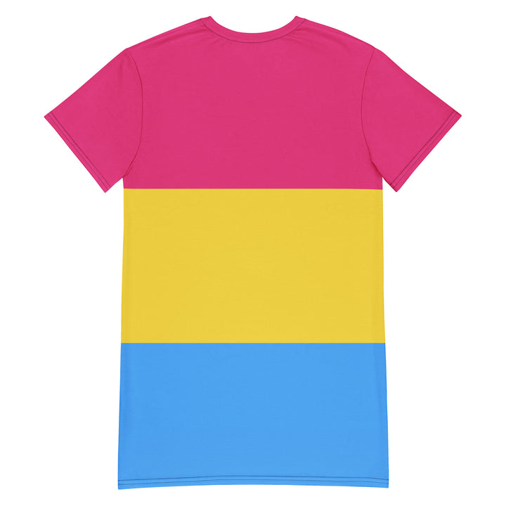 Pansexual Pride Flag T-shirt Dress Dresses The Rainbow Stores