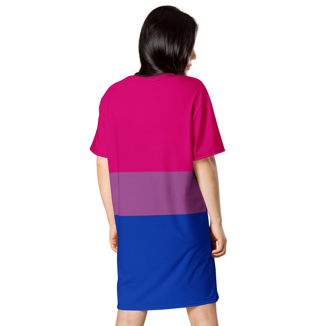 Bisexual Pride Flag T-shirt Dress Dresses The Rainbow Stores