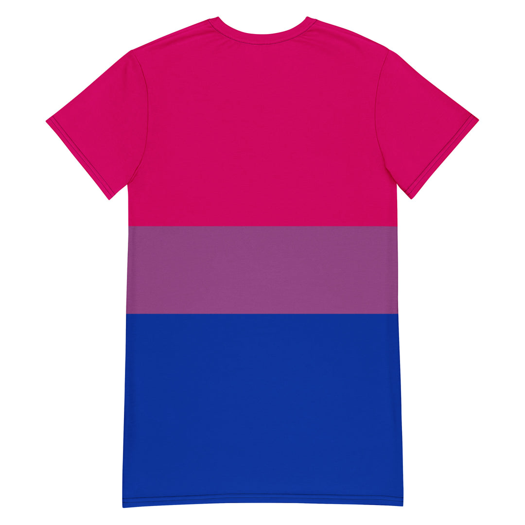 Bisexual Pride Flag T-shirt Dress Dresses The Rainbow Stores