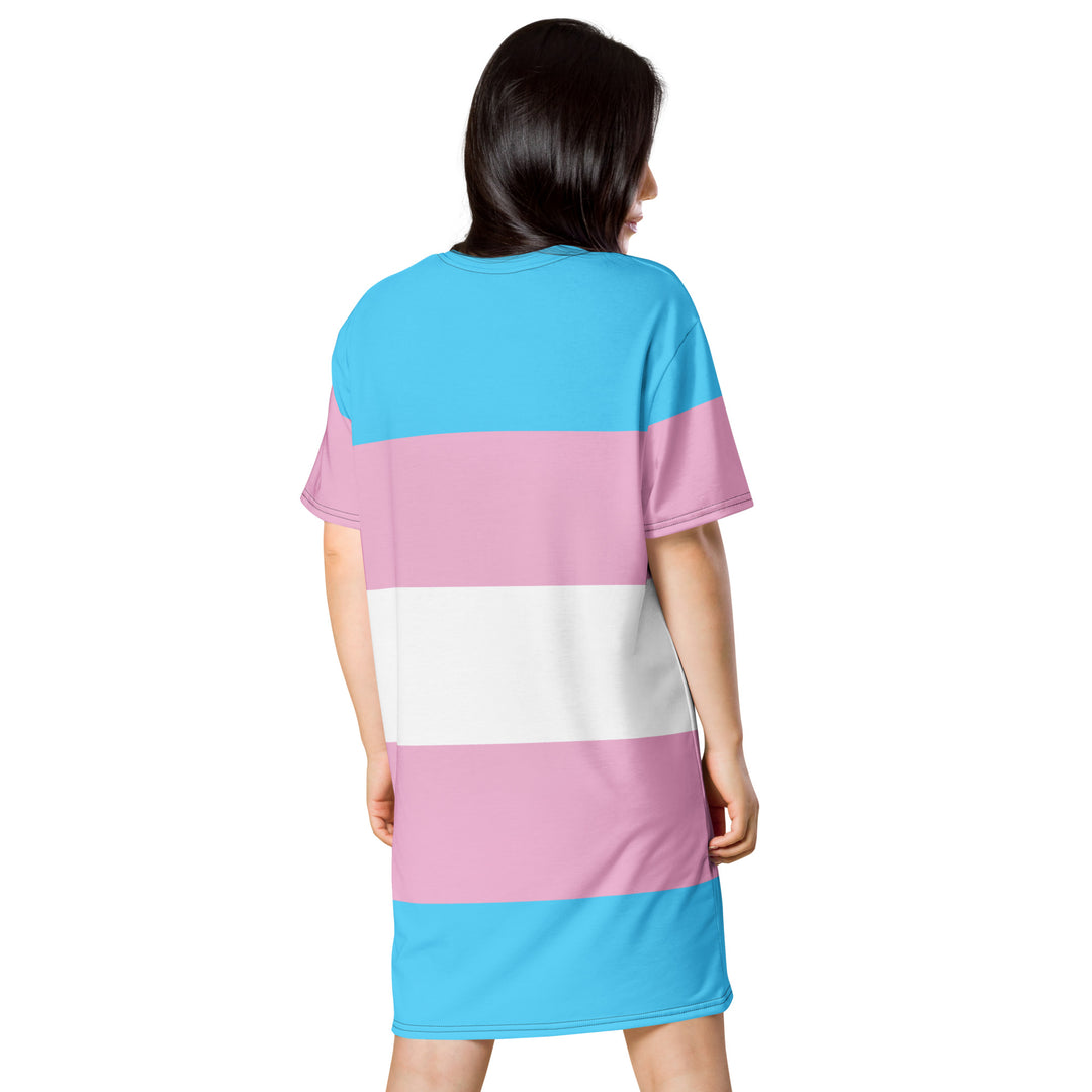 Trans Pride Flag T-shirt Dress – The Rainbow Stores