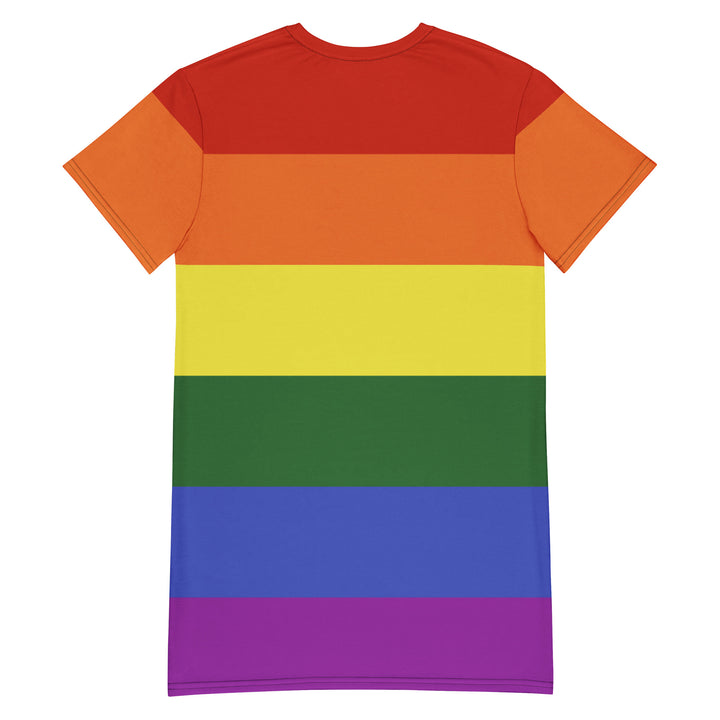 Rainbow Pride Flag T-shirt Dress Dresses The Rainbow Stores