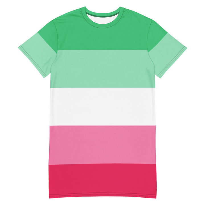Abrosexual Pride Flag T-shirt Dress Dresses The Rainbow Stores