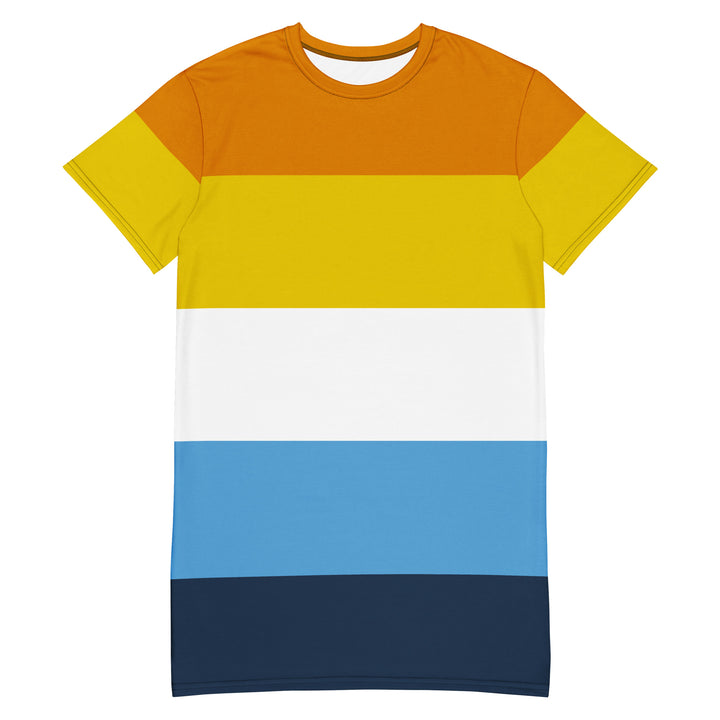 AroAce Pride Flag T-shirt Dress Dresses The Rainbow Stores