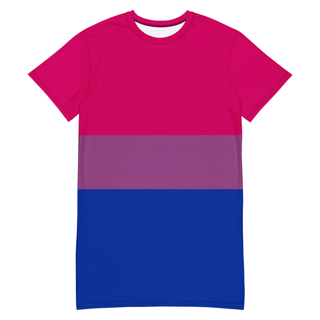 Bisexual Pride Flag T-shirt Dress Dresses The Rainbow Stores