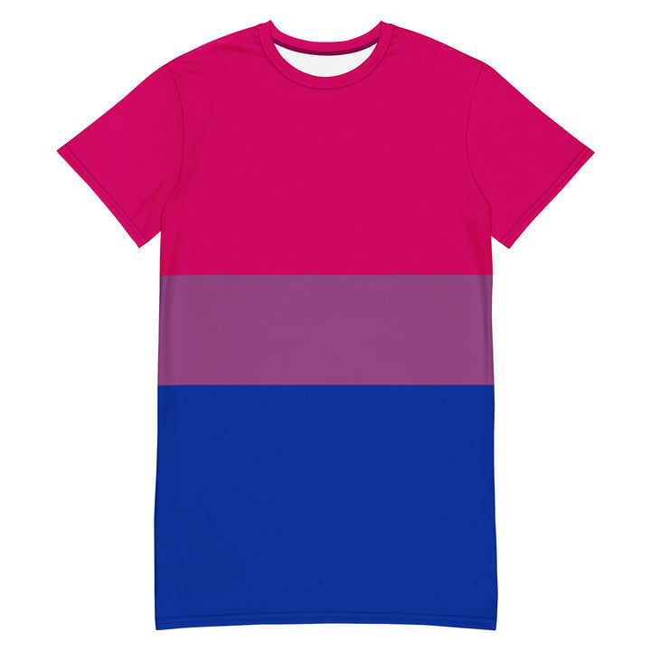 Bisexual Pride Flag T-shirt Dress Dresses The Rainbow Stores