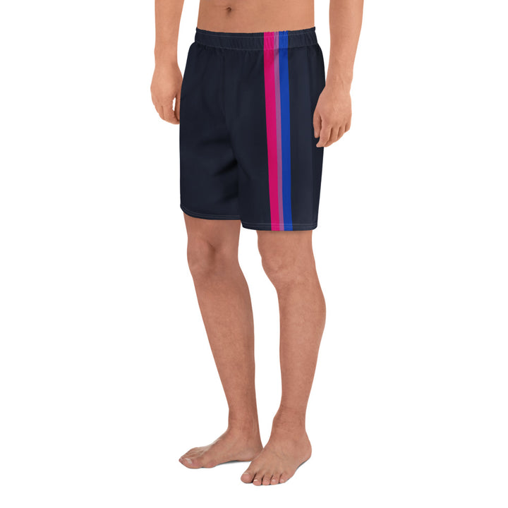 Bisexual Pride Flag Stripe Blue Athletic Long Shorts Shorts Long The Rainbow Stores