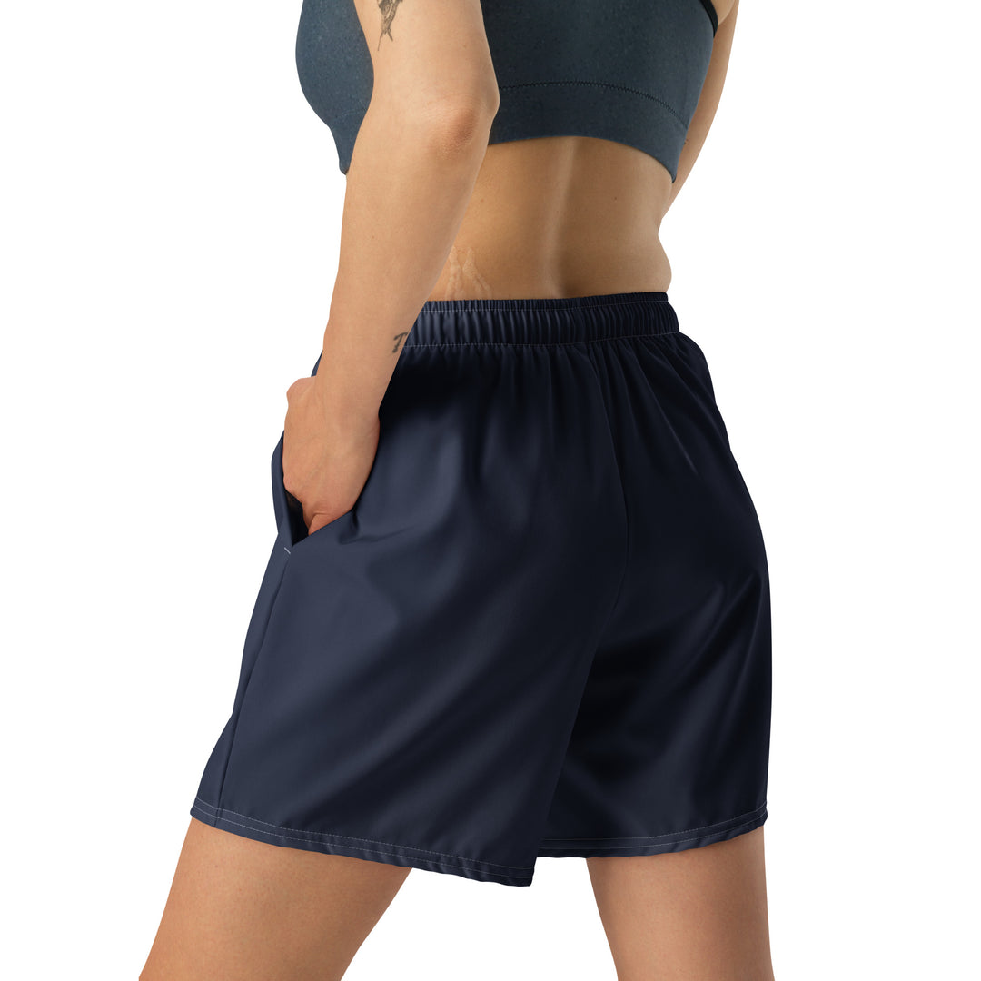 Abrosexual Pride Flag Stripe Blue Athletic Long Shorts Shorts Long The Rainbow Stores