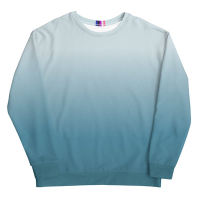 Gender Fluid Fade to Aqua Sweatshirt Sweatshirts The Rainbow Stores