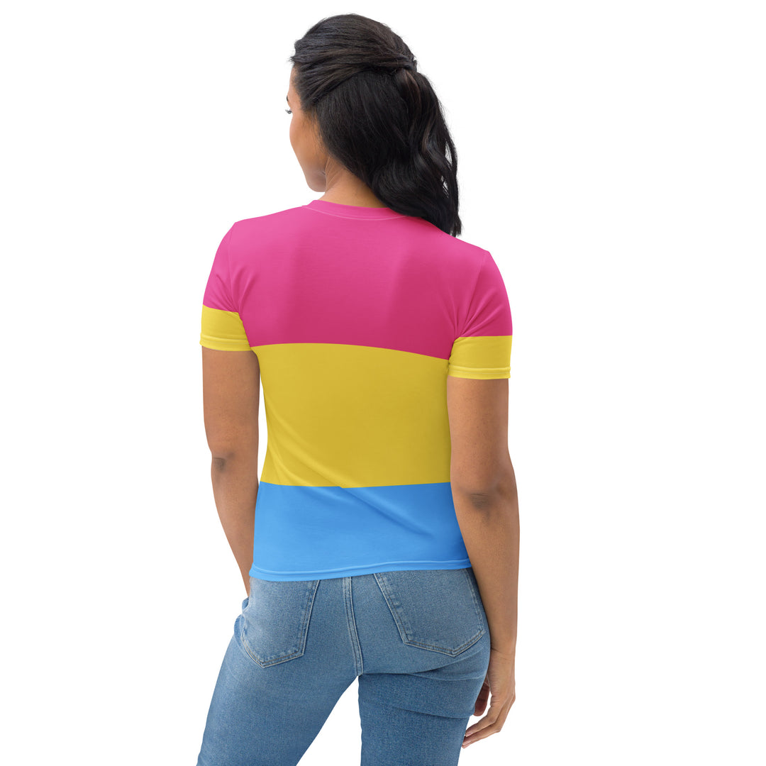 Pansexual Pride Flag Fitted T-shirt AOP T-shirts The Rainbow Stores