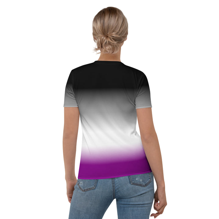 Asexual Pride Flag Ombre T-Shirt AOP T-shirts The Rainbow Stores