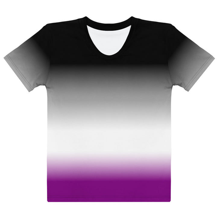 Asexual Pride Flag Ombre T-Shirt AOP T-shirts The Rainbow Stores