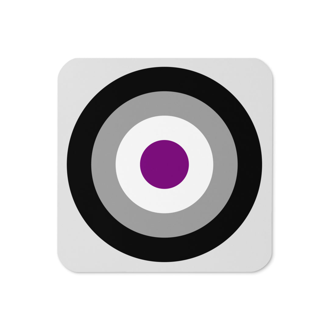 Asexual Pride Flag Roundel Coaster Coaster The Rainbow Stores