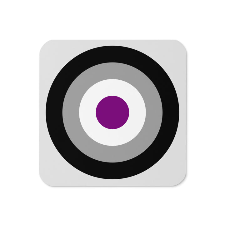 Asexual Pride Flag Roundel Coaster Coaster The Rainbow Stores
