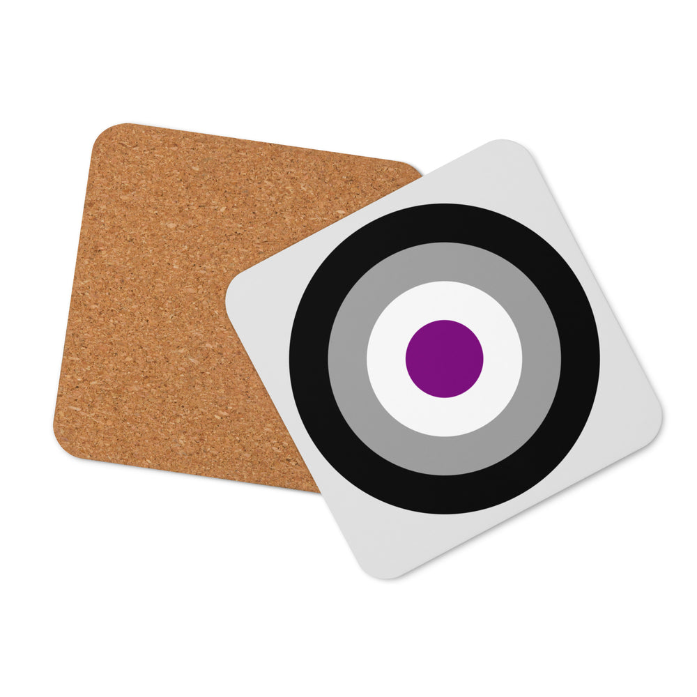 Asexual Pride Flag Roundel Coaster Coaster The Rainbow Stores