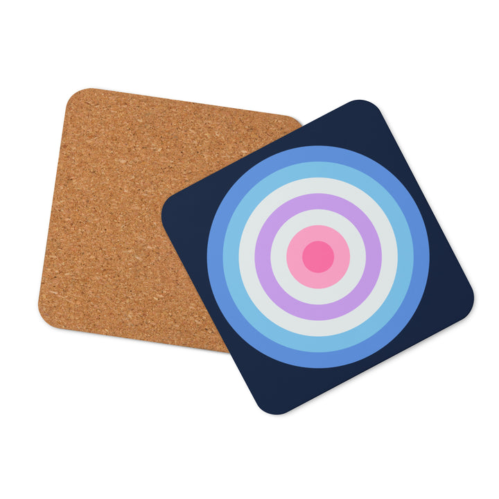 Bigender Pride Flag Roundel Coaster Coaster The Rainbow Stores