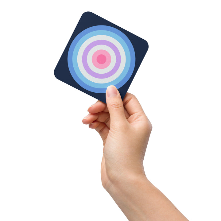 Bigender Pride Flag Roundel Coaster Coaster The Rainbow Stores