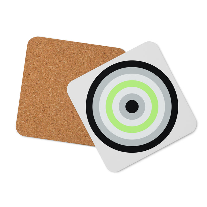 Agender Pride Flag Roundel Coaster Coaster The Rainbow Stores