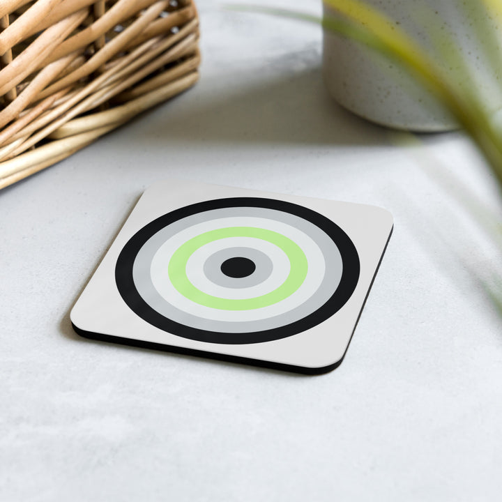 Agender Pride Flag Roundel Coaster Coaster The Rainbow Stores