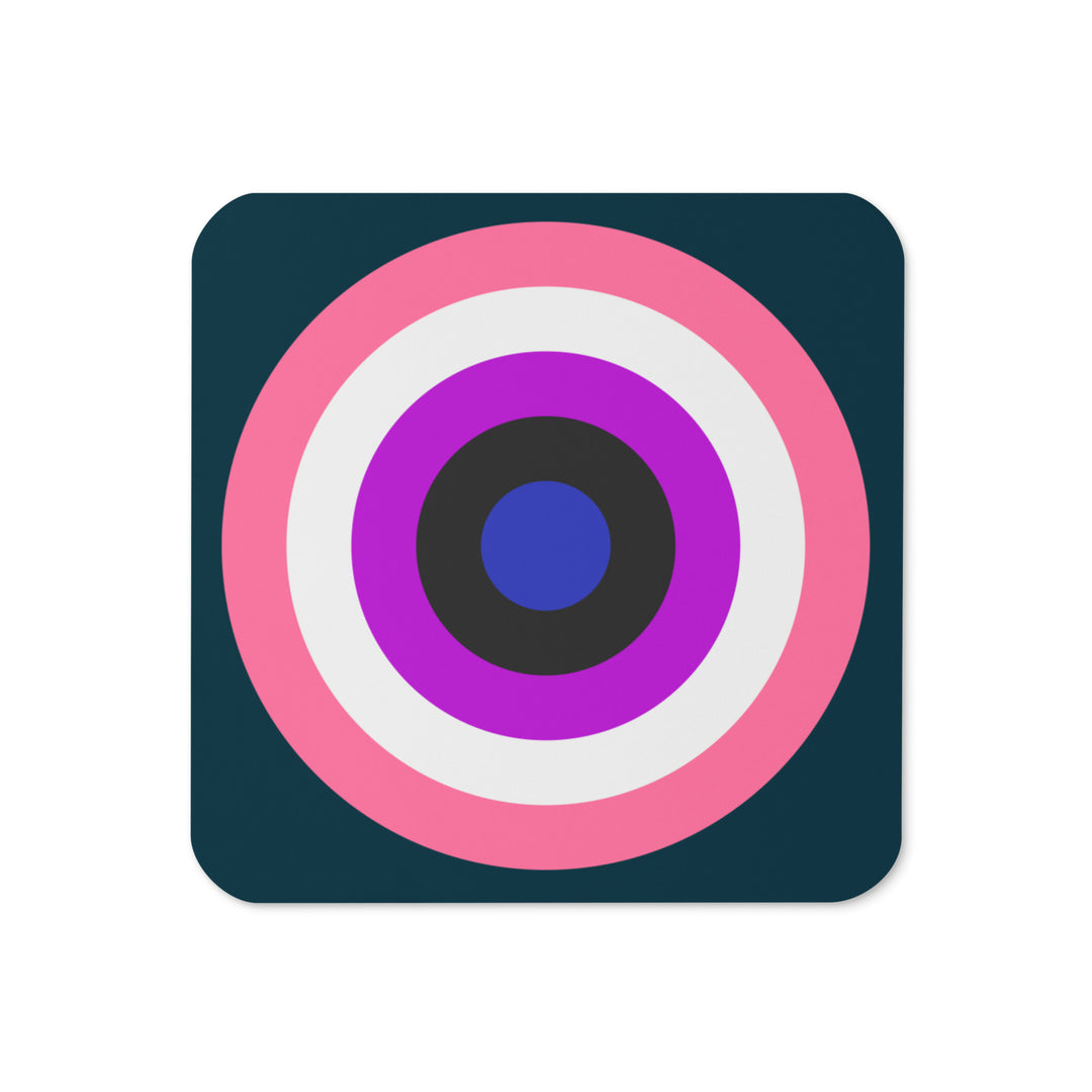 Gender Fluid Pride Flag Roundel Coaster Coaster The Rainbow Stores