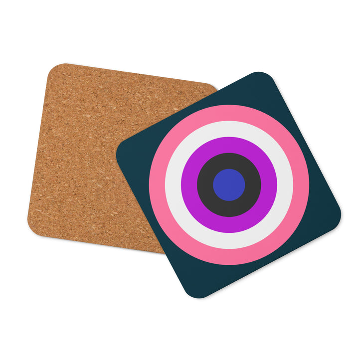 Gender Fluid Pride Flag Roundel Coaster Coaster The Rainbow Stores