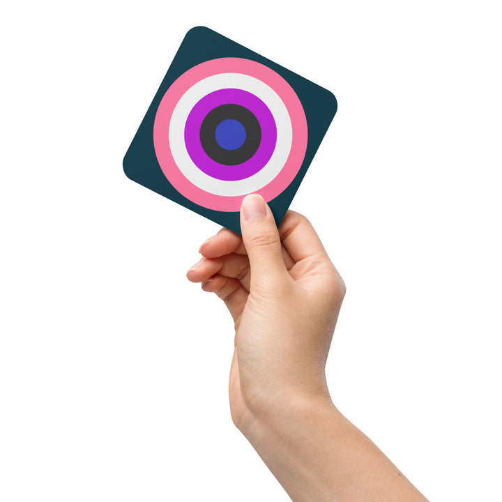 Gender Fluid Pride Flag Roundel Coaster Coaster The Rainbow Stores