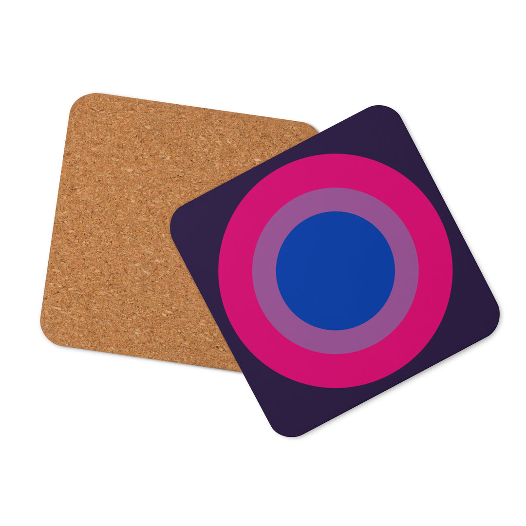 Bisexual Pride Flag Roundel Coaster Coaster The Rainbow Stores