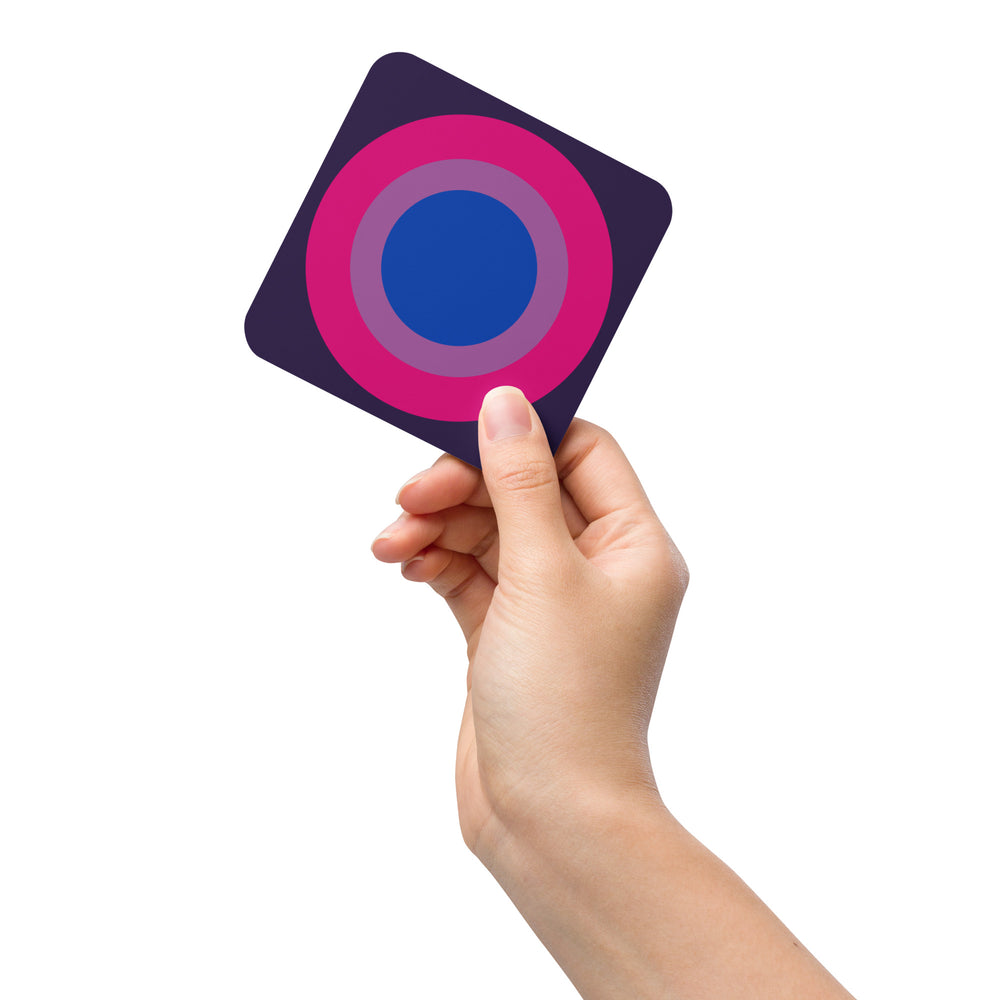 Bisexual Pride Flag Roundel Coaster Coaster The Rainbow Stores