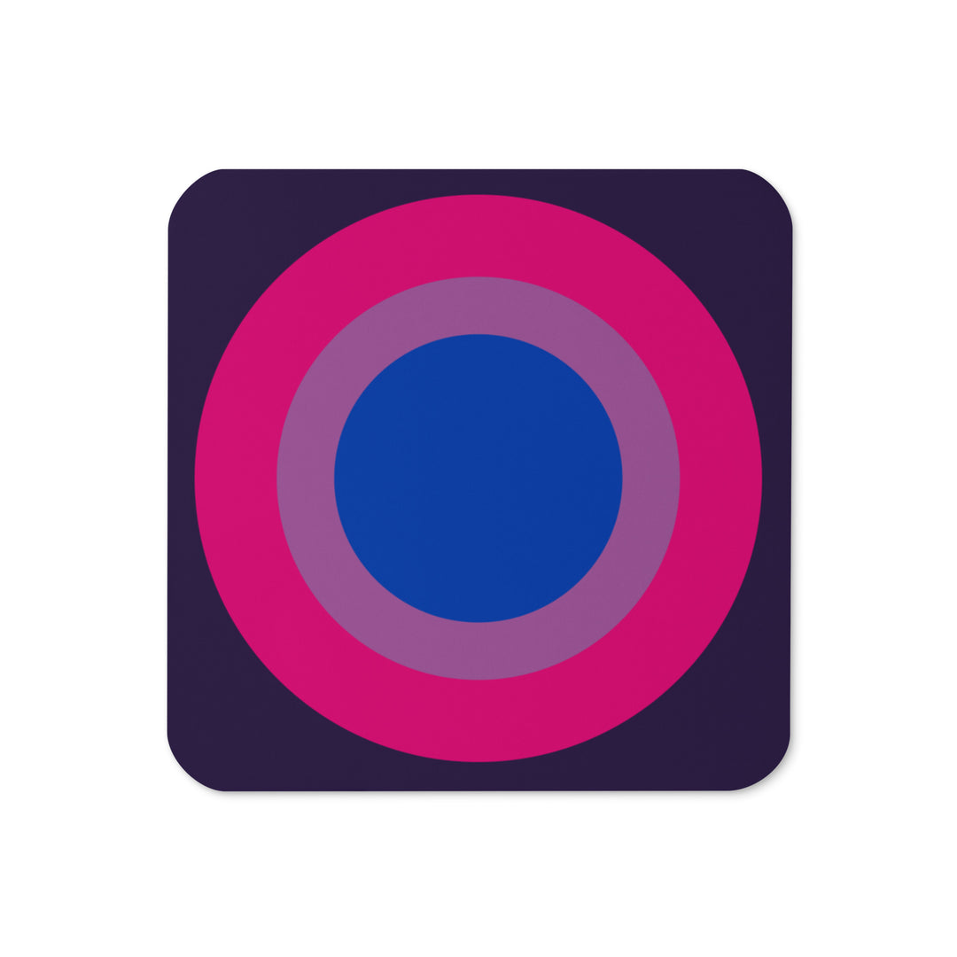 Bisexual Pride Flag Roundel Coaster Coaster The Rainbow Stores