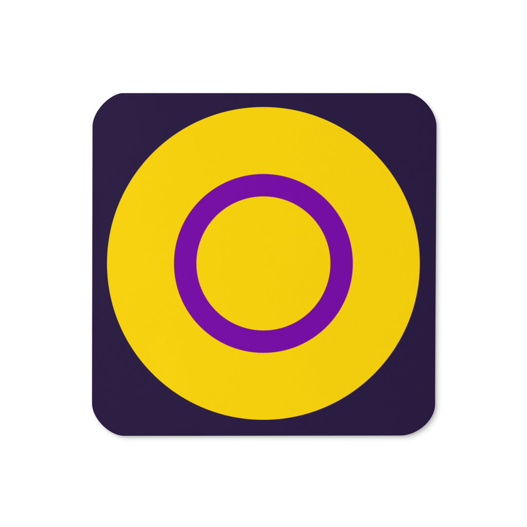 Intersex Pride Flag Roundel Coaster Coaster The Rainbow Stores