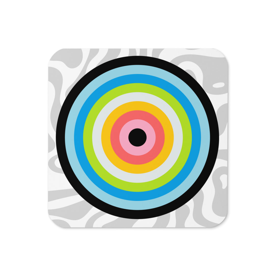 Queer Pride Flag Roundel Swirl Coaster Coaster The Rainbow Stores