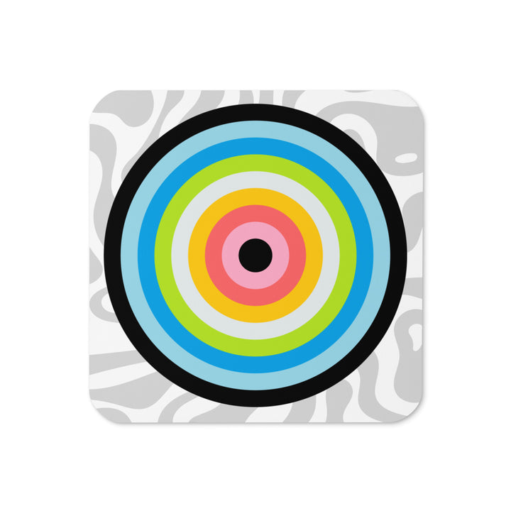 Queer Pride Flag Roundel Swirl Coaster Coaster The Rainbow Stores