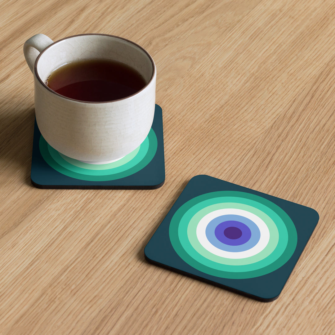 Gay Men's Pride Flag Roundel Coaster Coaster The Rainbow Stores
