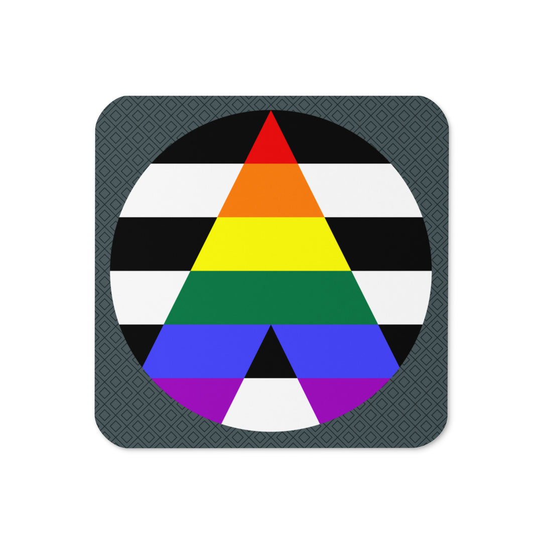 LGBTQ+ Ally Flag Roundel Coaster Coaster The Rainbow Stores