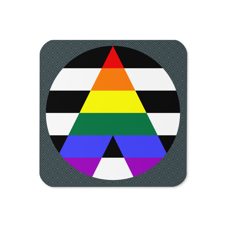 LGBTQ+ Ally Flag Roundel Coaster Coaster The Rainbow Stores