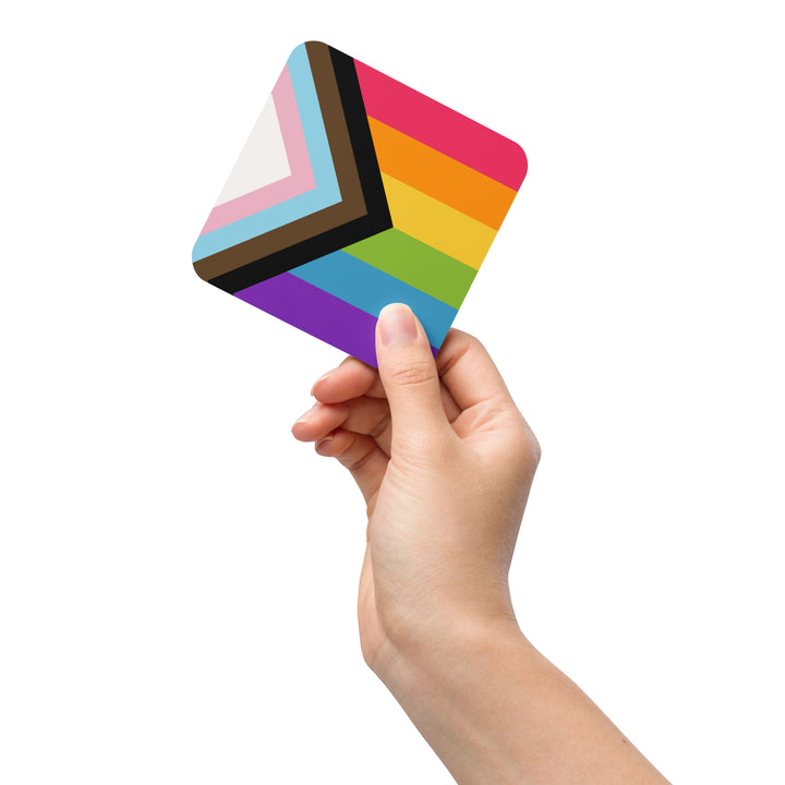 Progress Pride Flag Coaster Coaster The Rainbow Stores