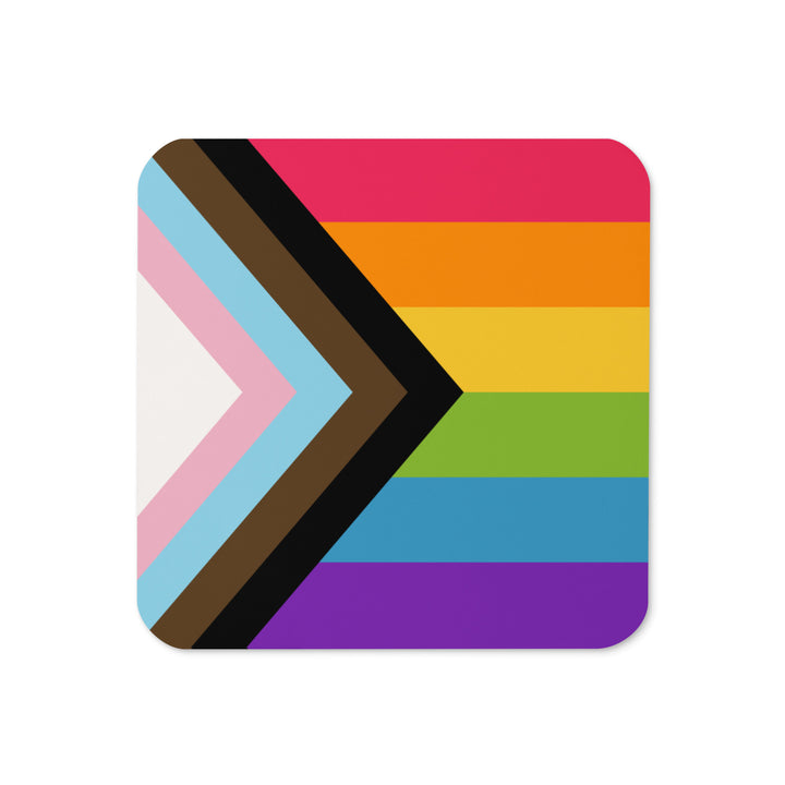 Progress Pride Flag Coaster Coaster The Rainbow Stores
