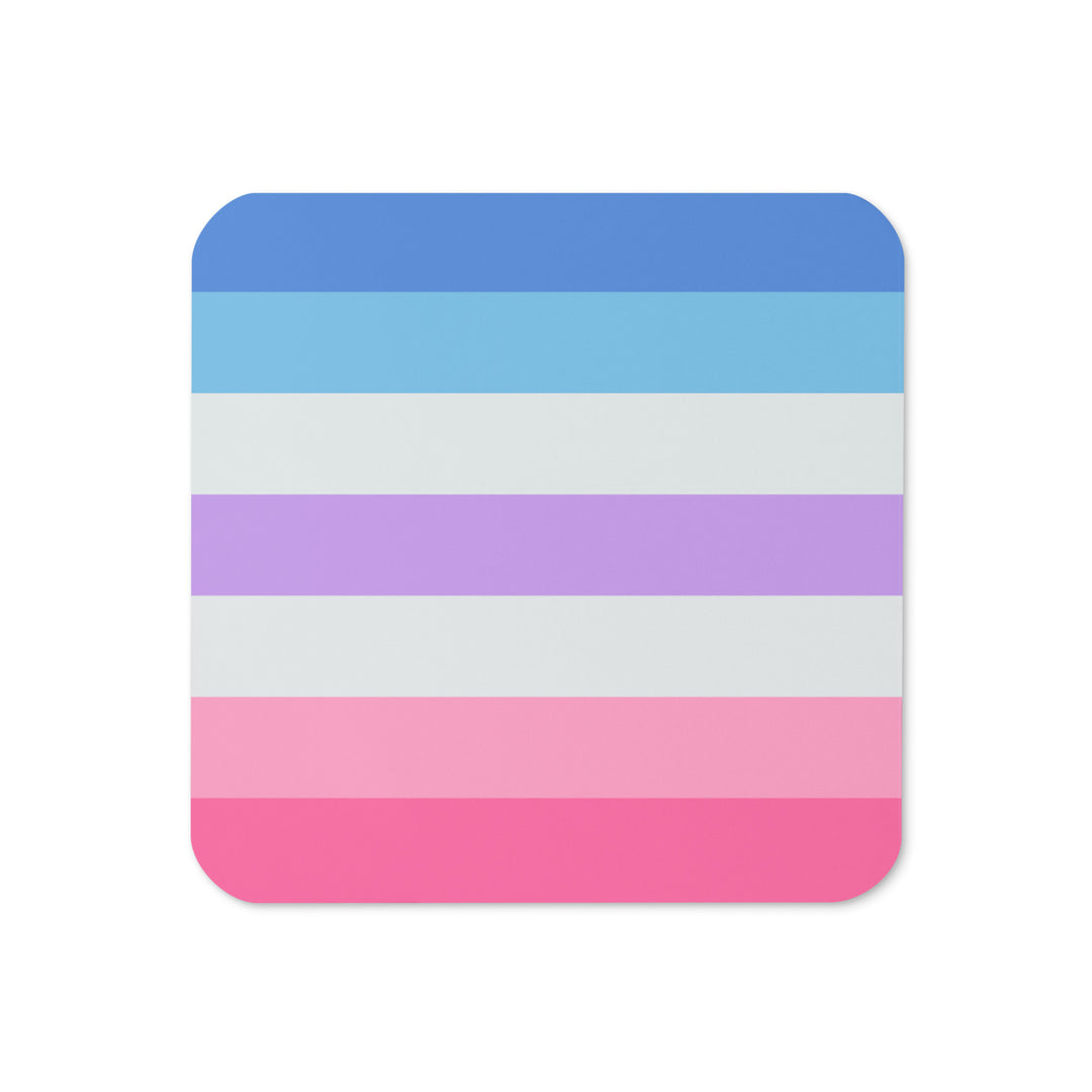 Bigender Pride Flag Coaster Coaster The Rainbow Stores