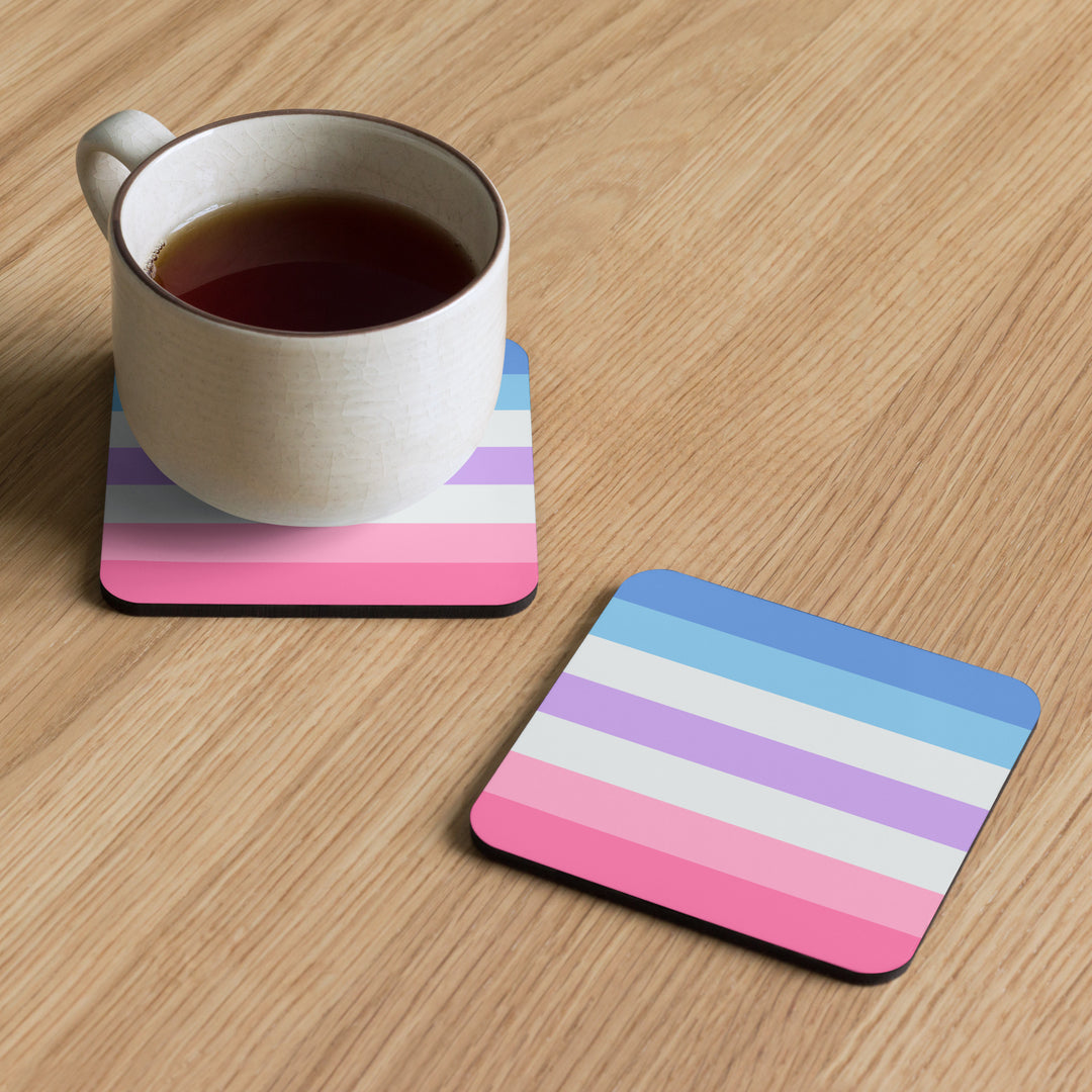 Bigender Pride Flag Coaster Coaster The Rainbow Stores
