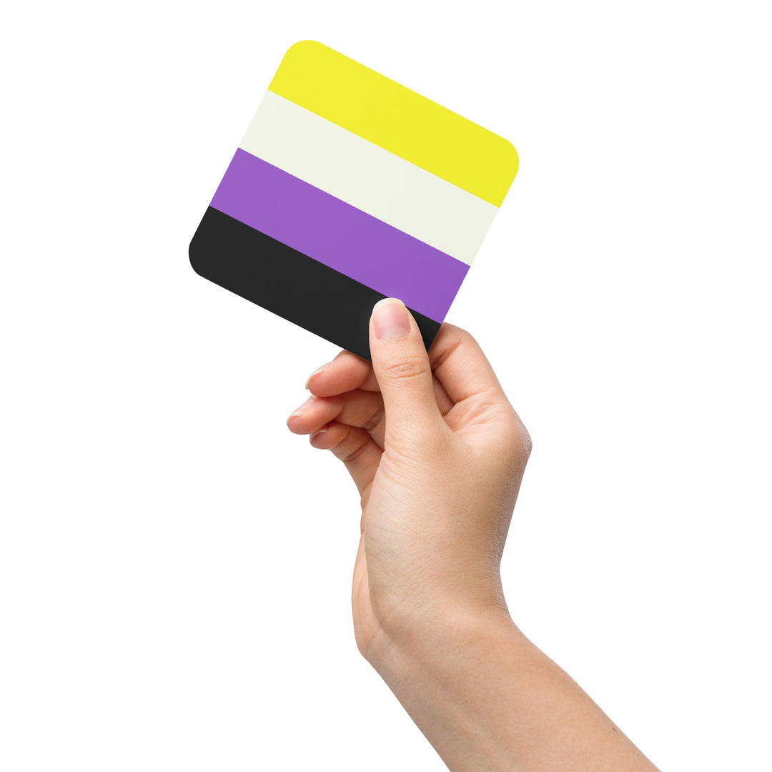 Non Binary Pride Flag Coaster Coaster The Rainbow Stores