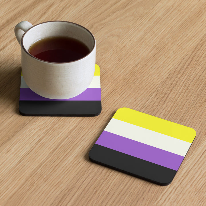 Non Binary Pride Flag Coaster Coaster The Rainbow Stores