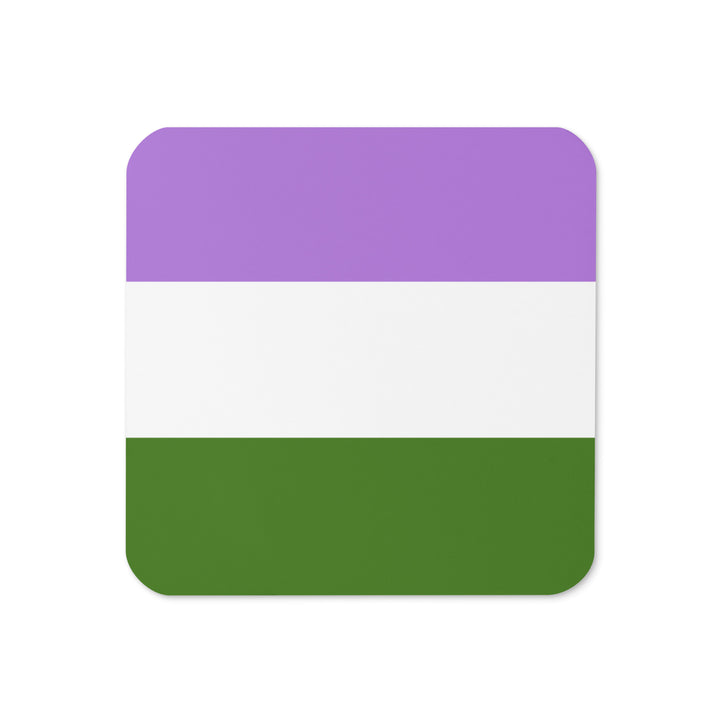 Genderqueer Pride Flag Coaster Coaster The Rainbow Stores