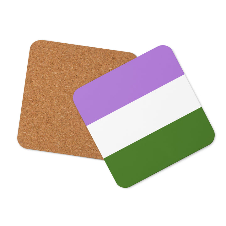 Genderqueer Pride Flag Coaster Coaster The Rainbow Stores