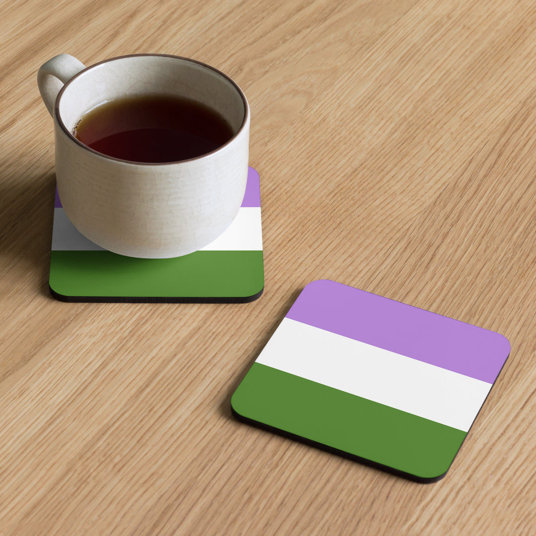 Genderqueer Pride Flag Coaster Coaster The Rainbow Stores