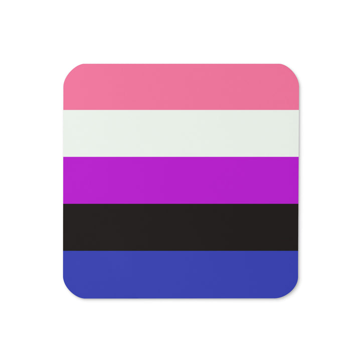 Gender Fluid Pride Flag Coaster Coaster The Rainbow Stores
