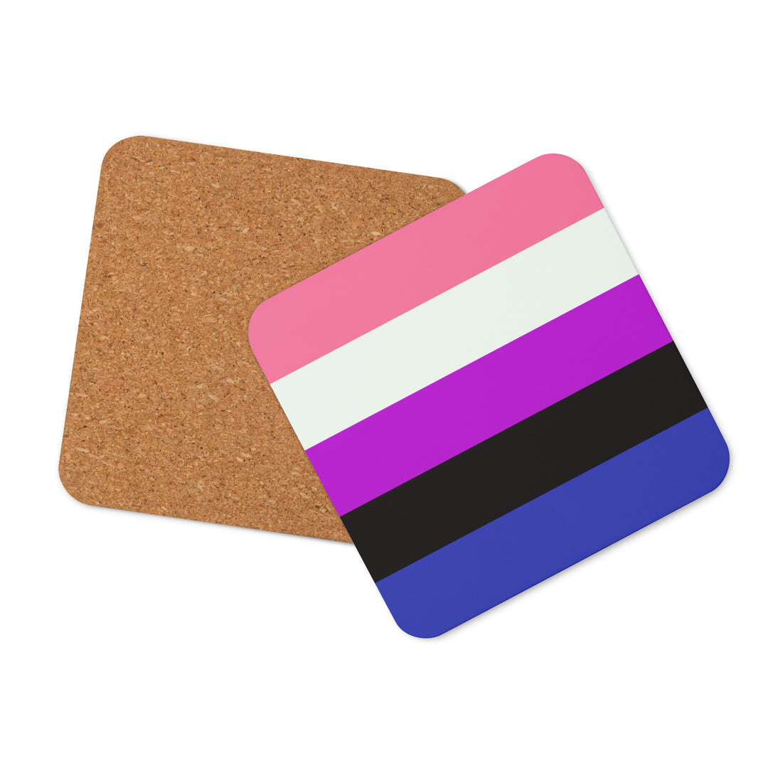 Gender Fluid Pride Flag Coaster Coaster The Rainbow Stores