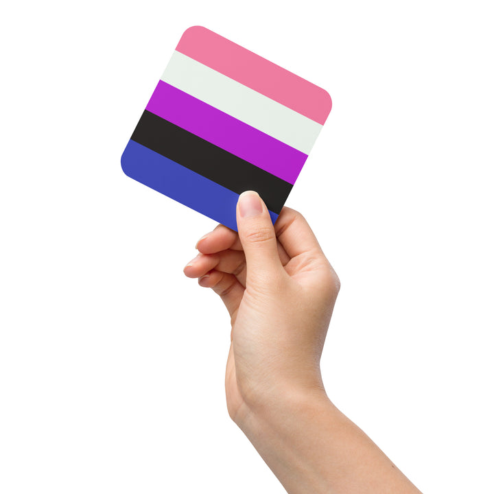 Gender Fluid Pride Flag Coaster Coaster The Rainbow Stores