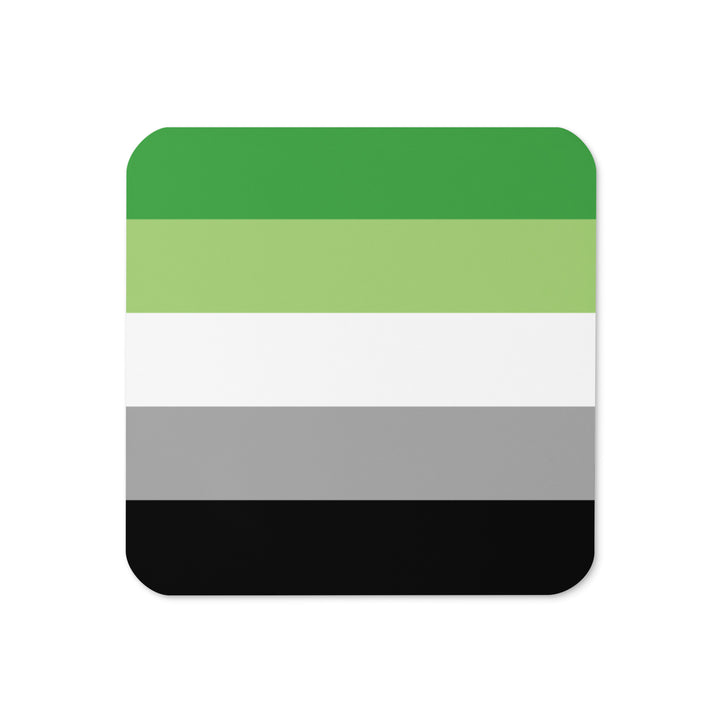 Aromantic Pride Flag Coaster Coaster The Rainbow Stores