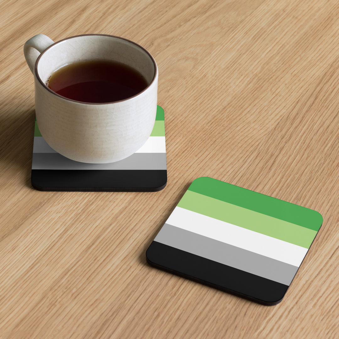 Aromantic Pride Flag Coaster Coaster The Rainbow Stores